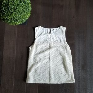 Annabella lined lace tank top